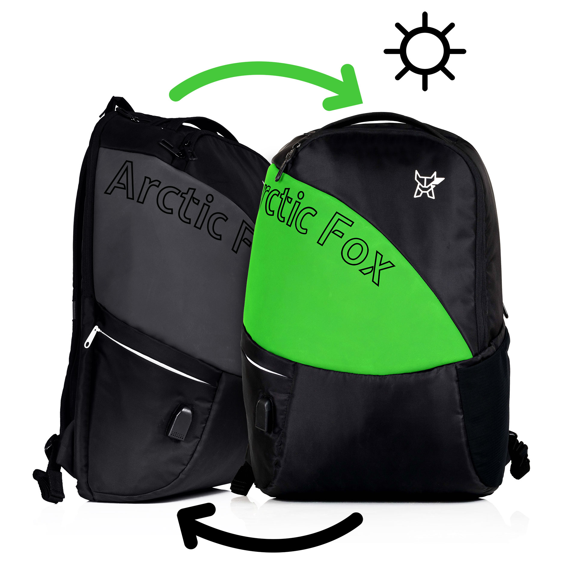 Bangalore-based Arctic Fox launches Colour Changing Backpacks with USB Port  - Shoes & Accessories