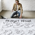 Shoe,Production,Procedure,Sketch,Drawing